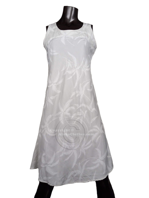 Hurricane Palm Women's Short Tank Flared Hawaiian Dress